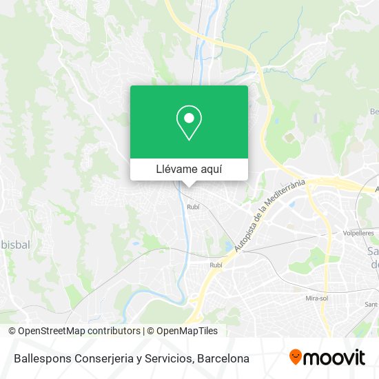 Mapa Ballespons Conserjeria y Servicios