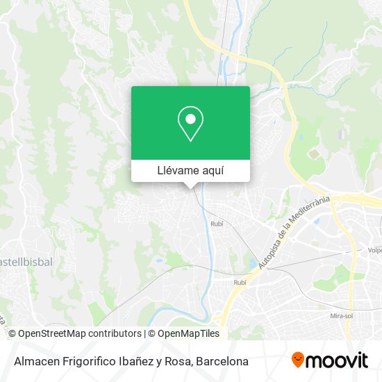 Mapa Almacen Frigorifico Ibañez y Rosa