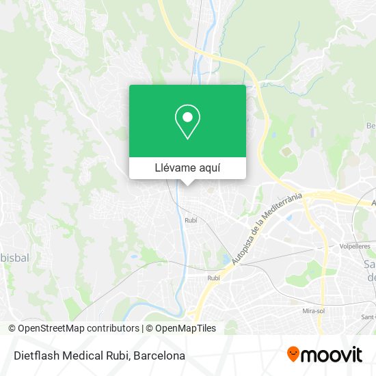 Mapa Dietflash Medical Rubi