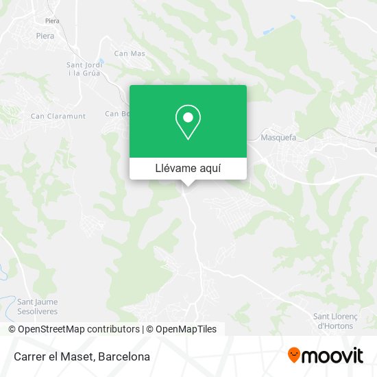 Mapa Carrer el Maset