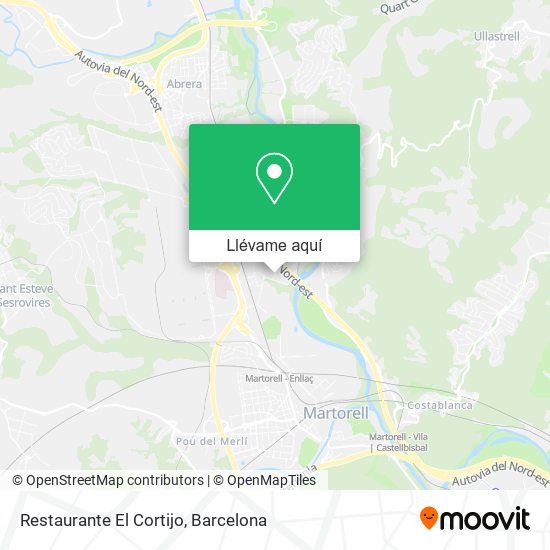 Mapa Restaurante El Cortijo