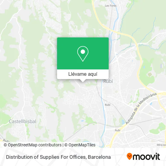Mapa Distribution of Supplies For Offices