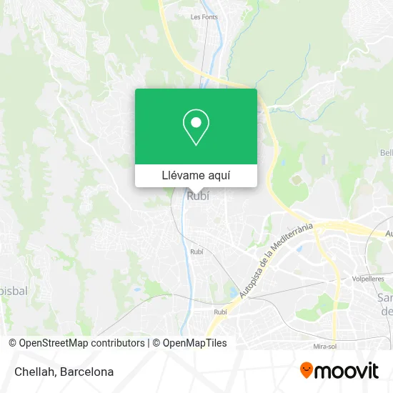 Mapa Chellah