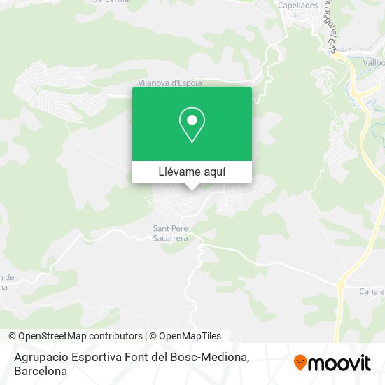 Mapa Agrupacio Esportiva Font del Bosc-Mediona