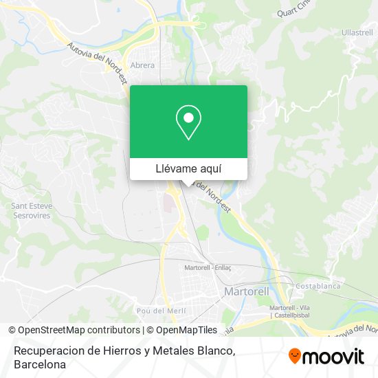 Mapa Recuperacion de Hierros y Metales Blanco