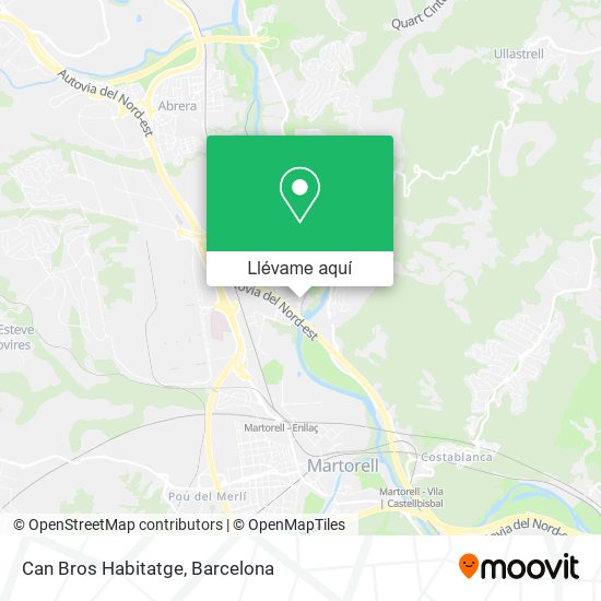 Mapa Can Bros Habitatge