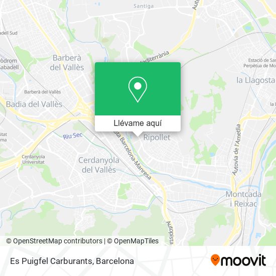 Mapa Es Puigfel Carburants