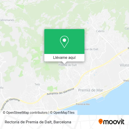 Mapa Rectoría de Premia de Dalt