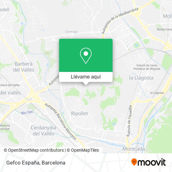 Mapa Gefco España