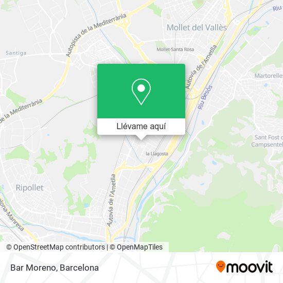 Mapa Bar Moreno