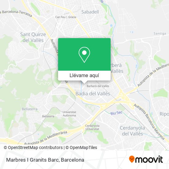 Mapa Marbres I Granits Barc