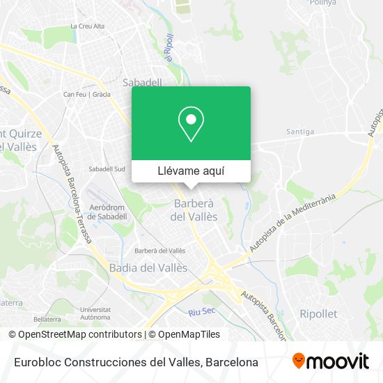 Mapa Eurobloc Construcciones del Valles