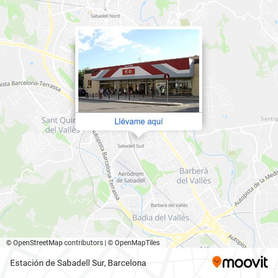 Mapa Estación de Sabadell Sur