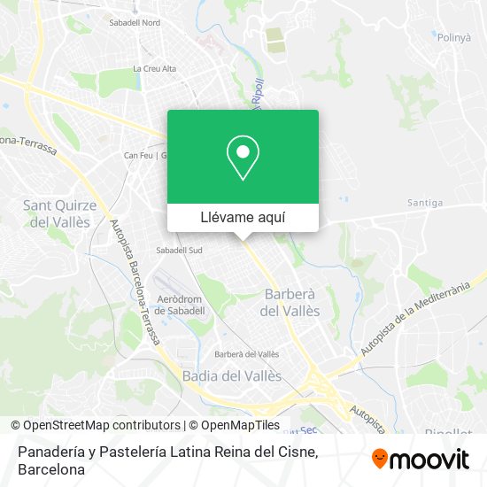 Mapa Panadería y Pastelería Latina Reina del Cisne