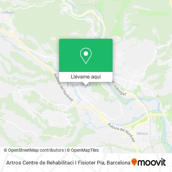 Mapa Artros Centre de Rehabilitaci I Fisioter Pia