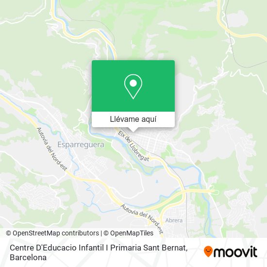 Mapa Centre D'Educacio Infantil I Primaria Sant Bernat