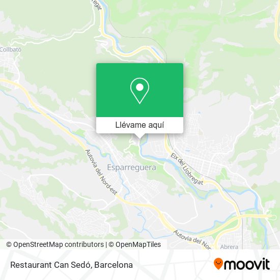 Mapa Restaurant Can Sedó