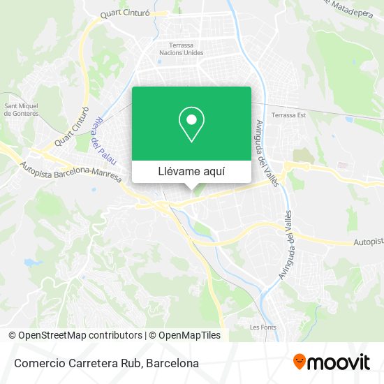Mapa Comercio Carretera Rub