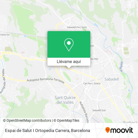 Mapa Espai de Salut I Ortopedia Carrera