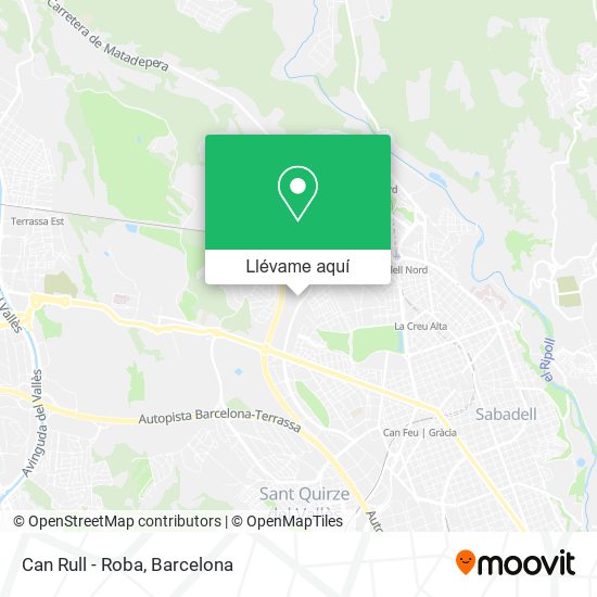 Mapa Can Rull - Roba