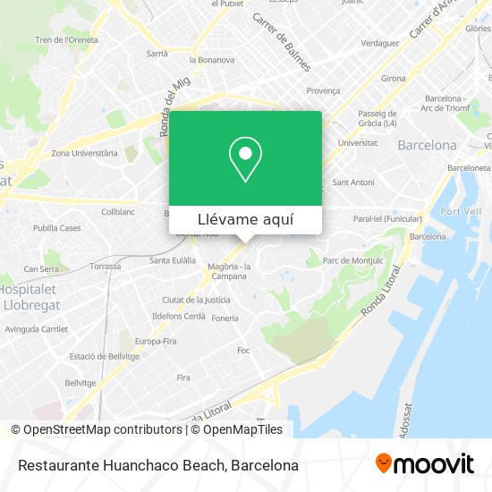 Mapa Restaurante Huanchaco Beach