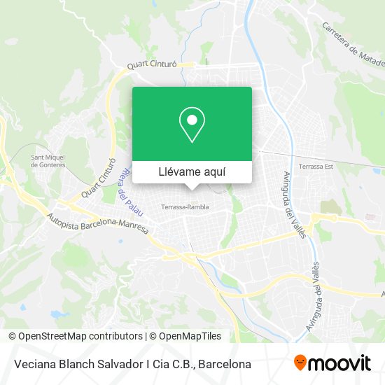 Mapa Veciana Blanch Salvador I Cia C.B.