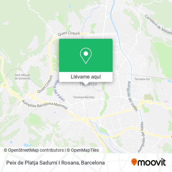 Mapa Peix de Platja Sadurní I Rosana