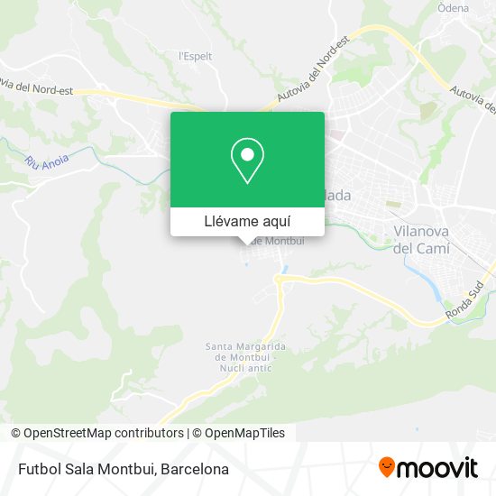 Mapa Futbol Sala Montbui