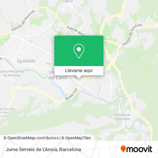 Mapa Jume Serveis de L'Anoia