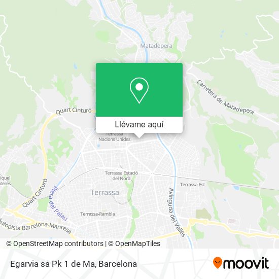 Mapa Egarvia sa Pk 1 de Ma
