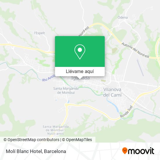Mapa Molí Blanc Hotel