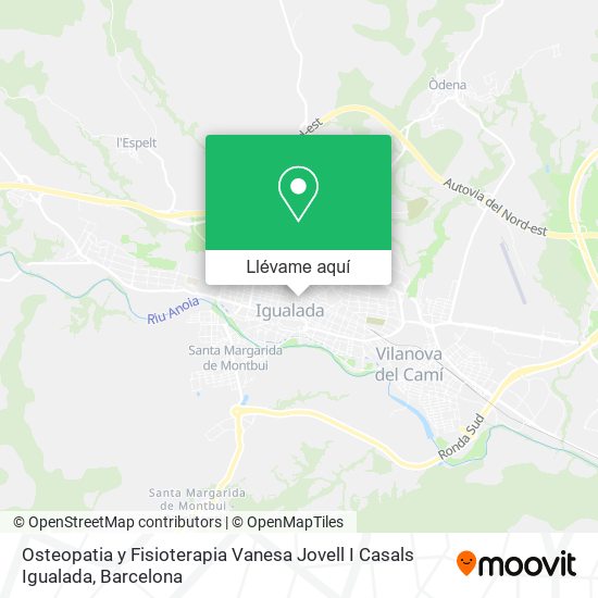 Mapa Osteopatia y Fisioterapia Vanesa Jovell I Casals Igualada