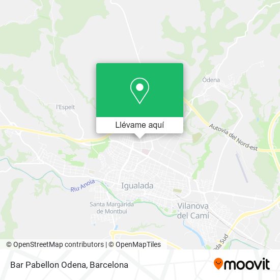 Mapa Bar Pabellon Odena