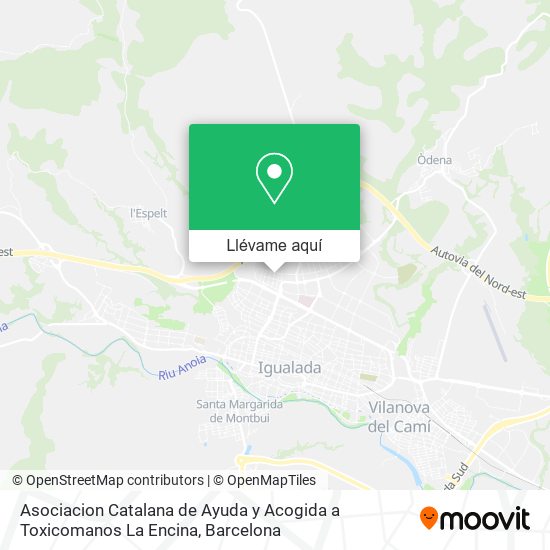 Mapa Asociacion Catalana de Ayuda y Acogida a Toxicomanos La Encina