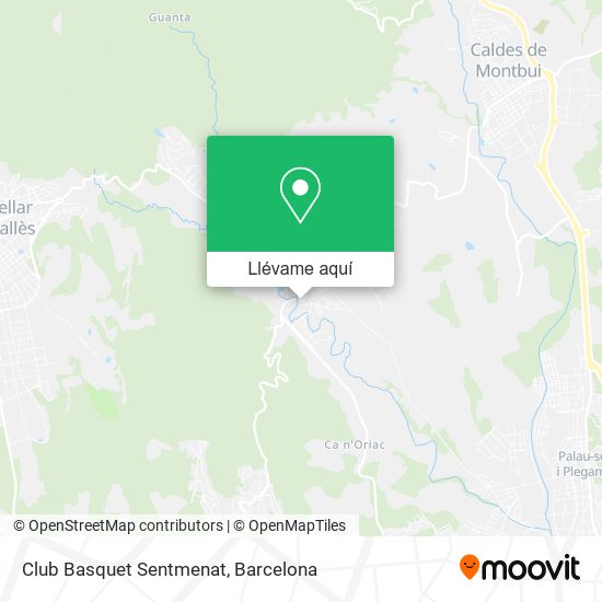 Mapa Club Basquet Sentmenat