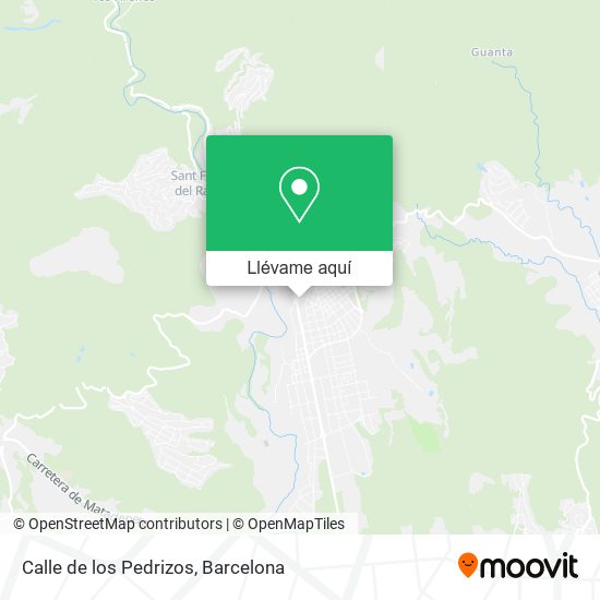 Mapa Calle de los Pedrizos