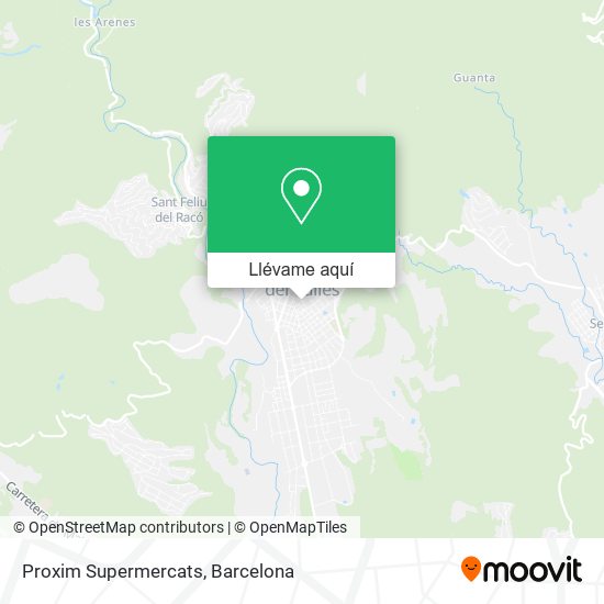 Mapa Proxim Supermercats