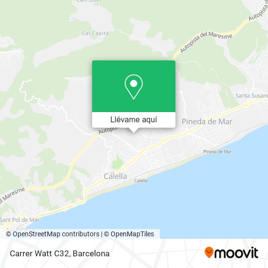 Mapa Carrer Watt C32