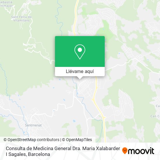 Mapa Consulta de Medicina General Dra. Maria Xalabarder I Sagales