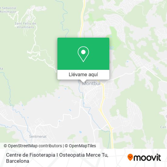 Mapa Centre de Fisoterapia I Osteopatia Merce Tu