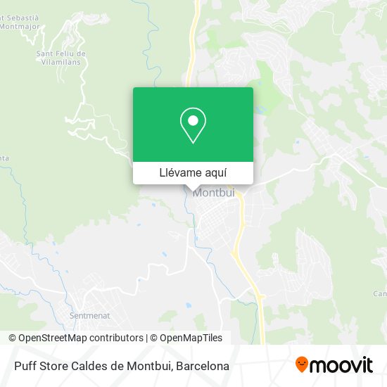 Mapa Puff Store Caldes de Montbui