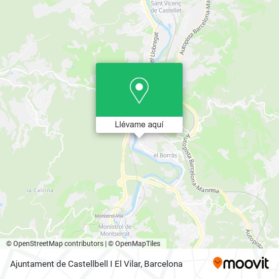 Mapa Ajuntament de Castellbell I El Vilar