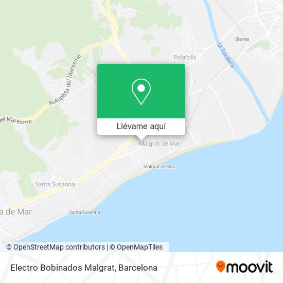 Mapa Electro Bobinados Malgrat