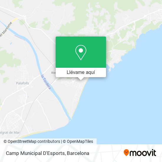 Mapa Camp Municipal D'Esports