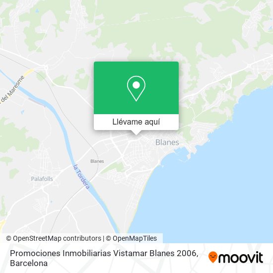 Mapa Promociones Inmobiliarias Vistamar Blanes 2006