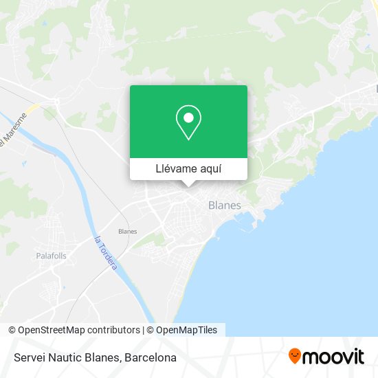 Mapa Servei Nautic Blanes