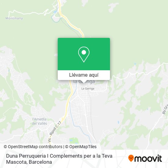 Mapa Duna Perruqueria I Complements per a la Teva Mascota