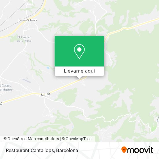 Mapa Restaurant Cantallops