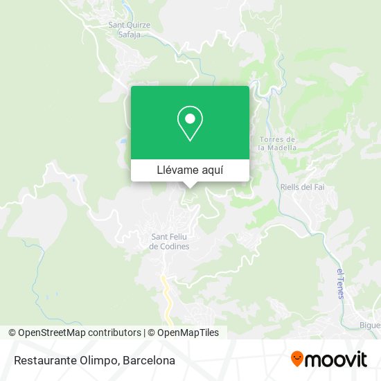 Mapa Restaurante Olimpo