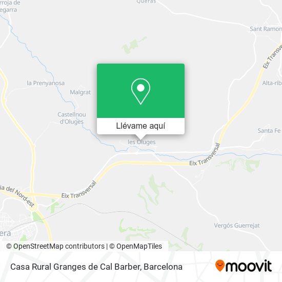 Mapa Casa Rural Granges de Cal Barber